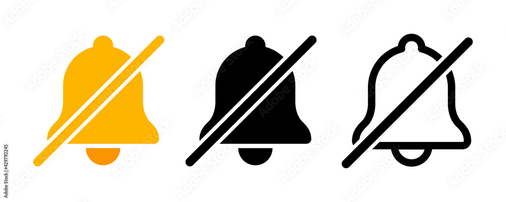 Poster notification bell icon. incoming inbox message. new message notofication icons collection. alarm sym