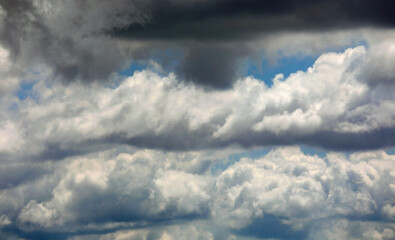 stratocumulus and other clouds in the sky with dramatic effect
