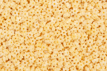 Macaroni stars background. Food background 