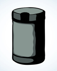 Coffee grinder. Vector drawing icon