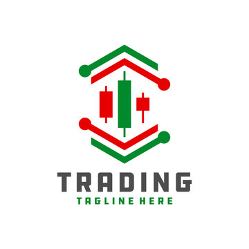 digital trading chart logo