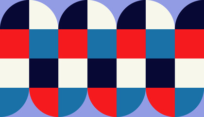  Geometry minimalistic artwork poster with simple shape. Abstract vector pattern design.