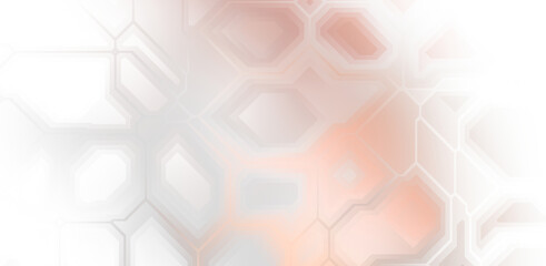 Layers of colorful and vibrant geometrical shapes. Digital illustration of a tech layout. Futuristic design template.