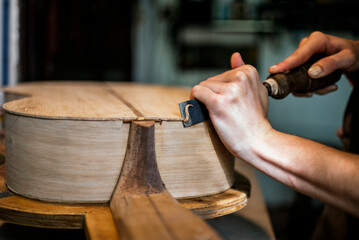 Making a Guitar Close Up