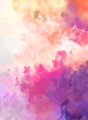 Fototapeta premium Wall art. Unique and creative illustration. Brush stroked painting. Abstract background of colorful brush strokes. Brushed vibrant wallpaper. Painted artistic creation.