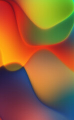 Abstract background. Fractal waves of magic energy and light motion. Colorful wallpaper template of glowing moving light shapes.