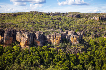 mountains in a forest. helicopter view