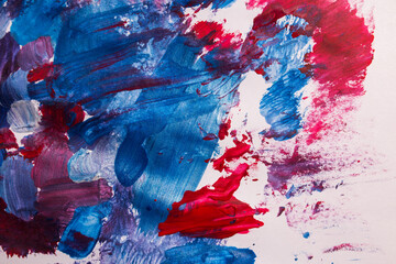 oil paint blue-purple brush strokes on paper. multicoloure