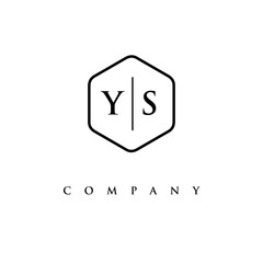 initial YS logo design vector