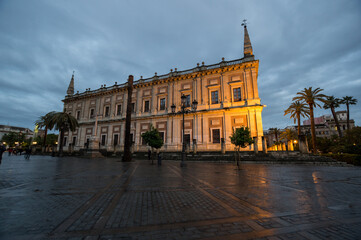 Fototapeta premium View of the strret in Seville