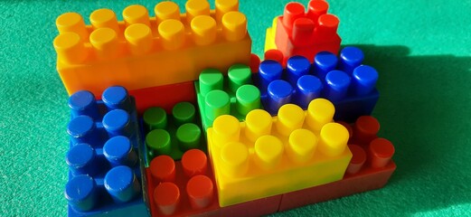 colorful details of the children's designer