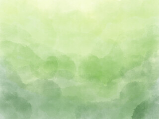 黄緑から深緑のグラデーションの背景、春の山のイメージ