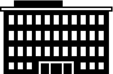 Obraz premium Vector illustration of the building silhouette