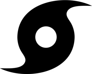 Vector illustration of the hurricane storm weather icon