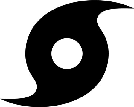 recommend clip art: Vector illustration of the hurricane storm weather icon
