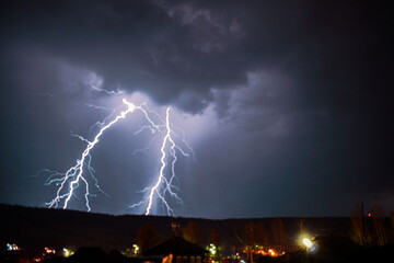lightning in the night