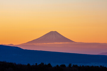 Fototapeta premium mountain at sunset