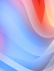 Abstract background with colorful gradient. Vibrant graphic wallpaper with stripes design. Fluid 2D illustration of modern movement.