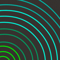 abstract blue green concentric circle retro geometric background