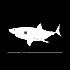Shark icon vector graphics