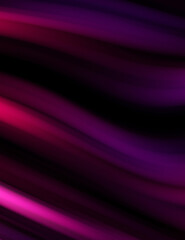 Colorful smooth lines on black background. Liquid and fluid vibrant color waves flowing in the dark. Graphic illustration for wallpaper, banner, background, card, book, cover, poster, banner, brochure