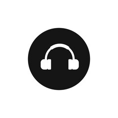 Earphone icon. Symbol for your web site design, logo, app, UI. 