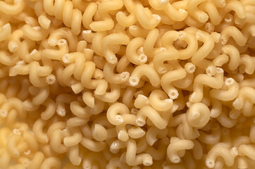 Pasta. Pasta made from durum wheat. Pasta in the form of springs or spirals