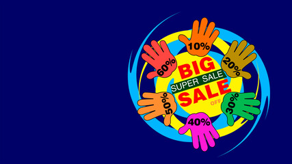 SALE. A special banner. Sale of a promo banner special offer.
The price tag of the hot sale campaign for registration of the discount.
Big sale of online stores.