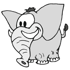 baby fat elephant (comics, illustration)