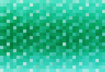 seamless pattern, bright design background, digital, pixels, squares, mosaic, geometric, stained glass, turquoise, blue, green, mint, forest, sea, water, color, tile, glass, abstract, surface, 