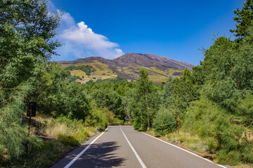 Route to the Mount Etna