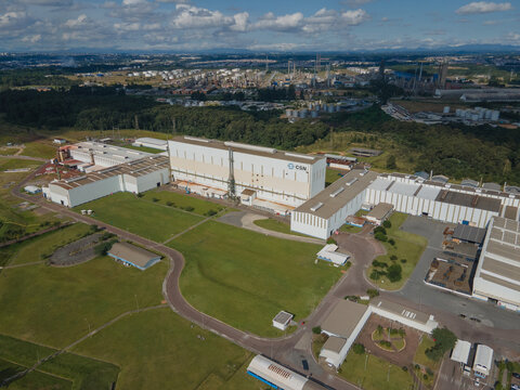 CSN, Companhia Sider&uacute;rgica Nacional na Cidade de Arauc&aacute;ria, Paran&aacute; Brasil.  