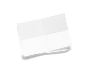 Blank sheets of paper on light background