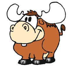 baby fat elk (comics, illustration)