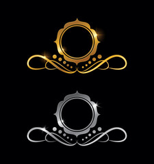 Golden and Silver Vintage Logo Frame