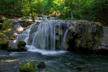 Waterfall, Cheile Nerei National Park, Caras Severin, Romania