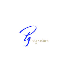 Initial handwriting or handwritten logo for identity