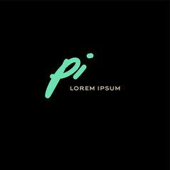 Initial handwriting or handwritten logo for identity