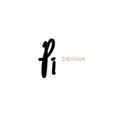 Initial handwriting or handwritten logo for identity