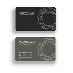 Black And Gray Elegant Business Card