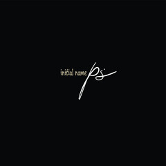 Initial handwriting or handwritten logo for identity