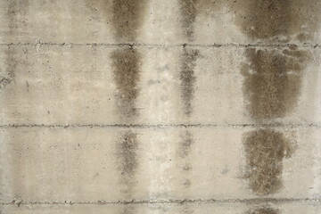 A slightly wet concrete wall