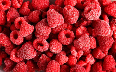 Frozen raspberry