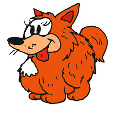 baby fat fox (comics, illustration)