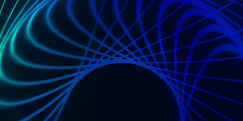 Neon colorful abstract design of light waves. Digital background with neon light glowing effect. Bright rays wallpaper.