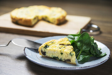 receta quiche de espinacas comida 