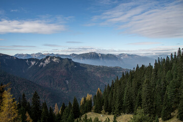 hiking mountains scenic view