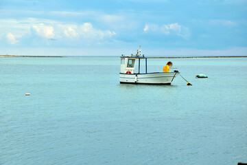 Obraz premium boat on the sea