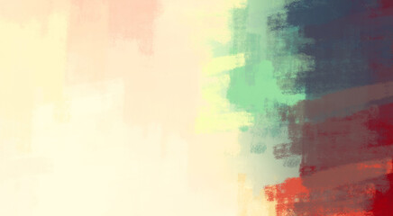 Brushed Painted Abstract Background. Brush stroked painting. Artistic vibrant and colorful wallpaper.