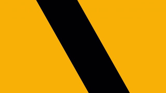The transition of diagonal wipe graphics animated orange and yellow backgrounds. 4K resolution with alpha channel.